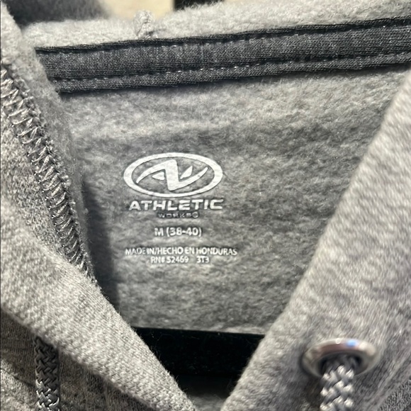 Athletic Works Gray Sweatshirt Hoodie Relaxed Fit - Picture 2 of 3